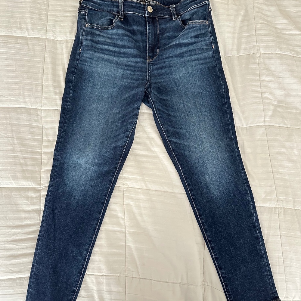 AE Dark Wash Hi-Rise Jeggings